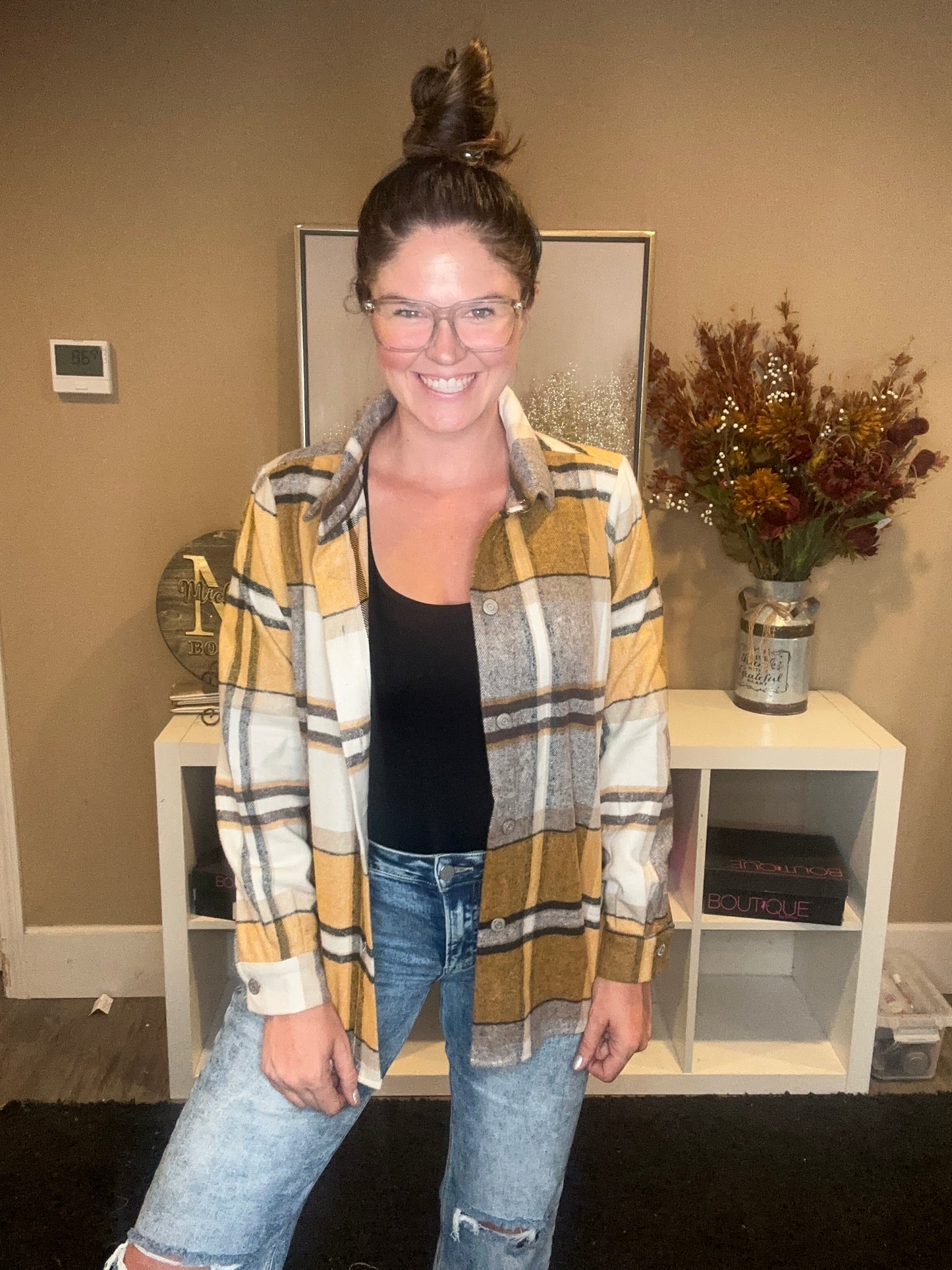 Mustard & Ivory Flannel