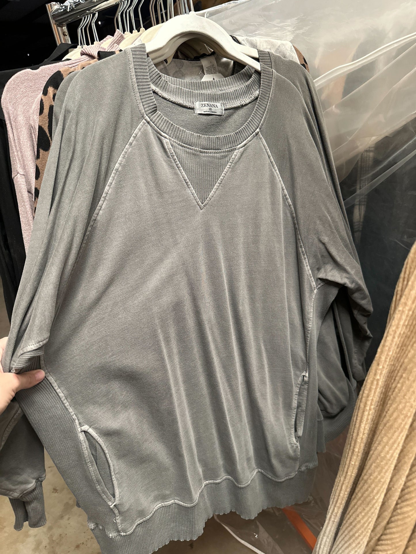 Lightweight Pocket Crewneck