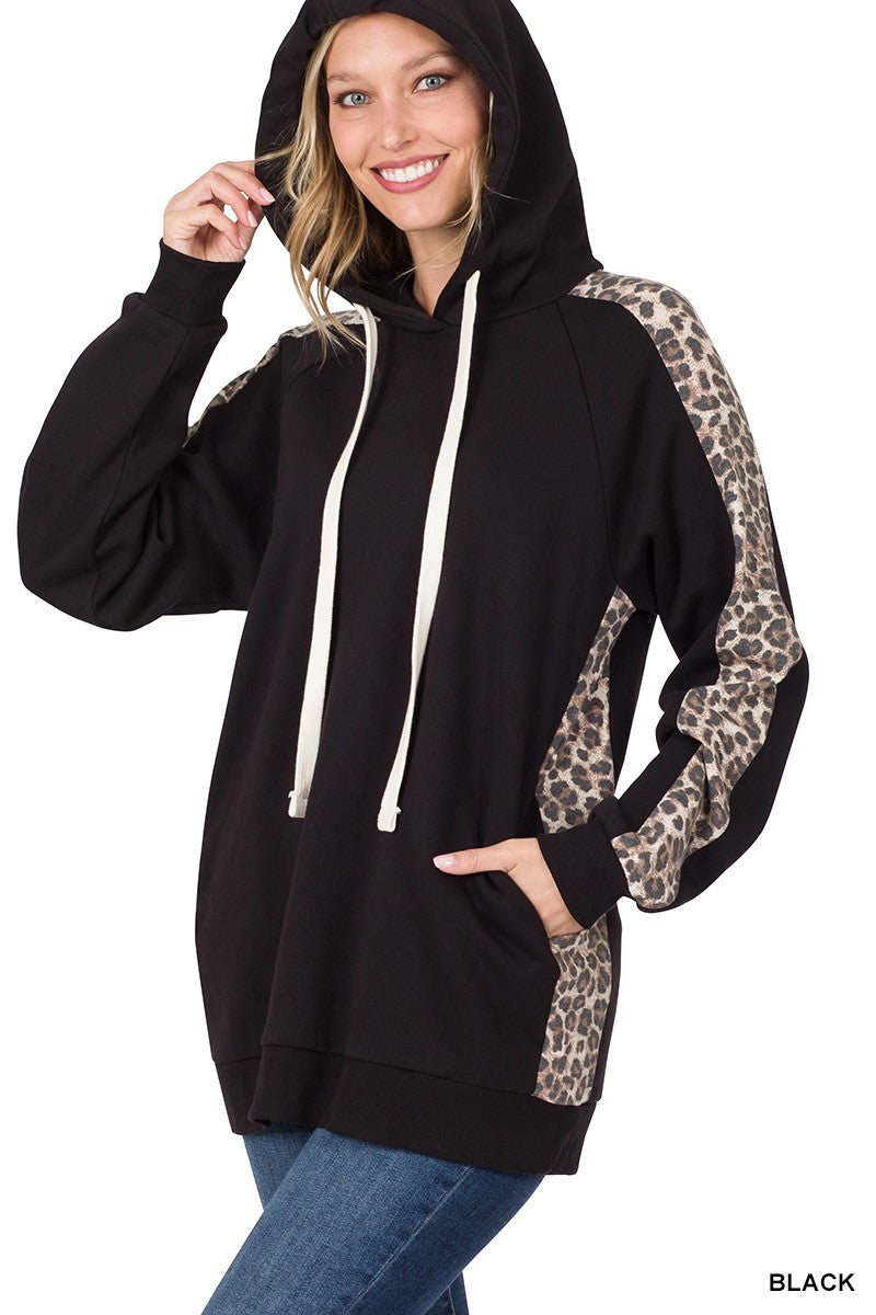 Zenana Leopard Hoodie