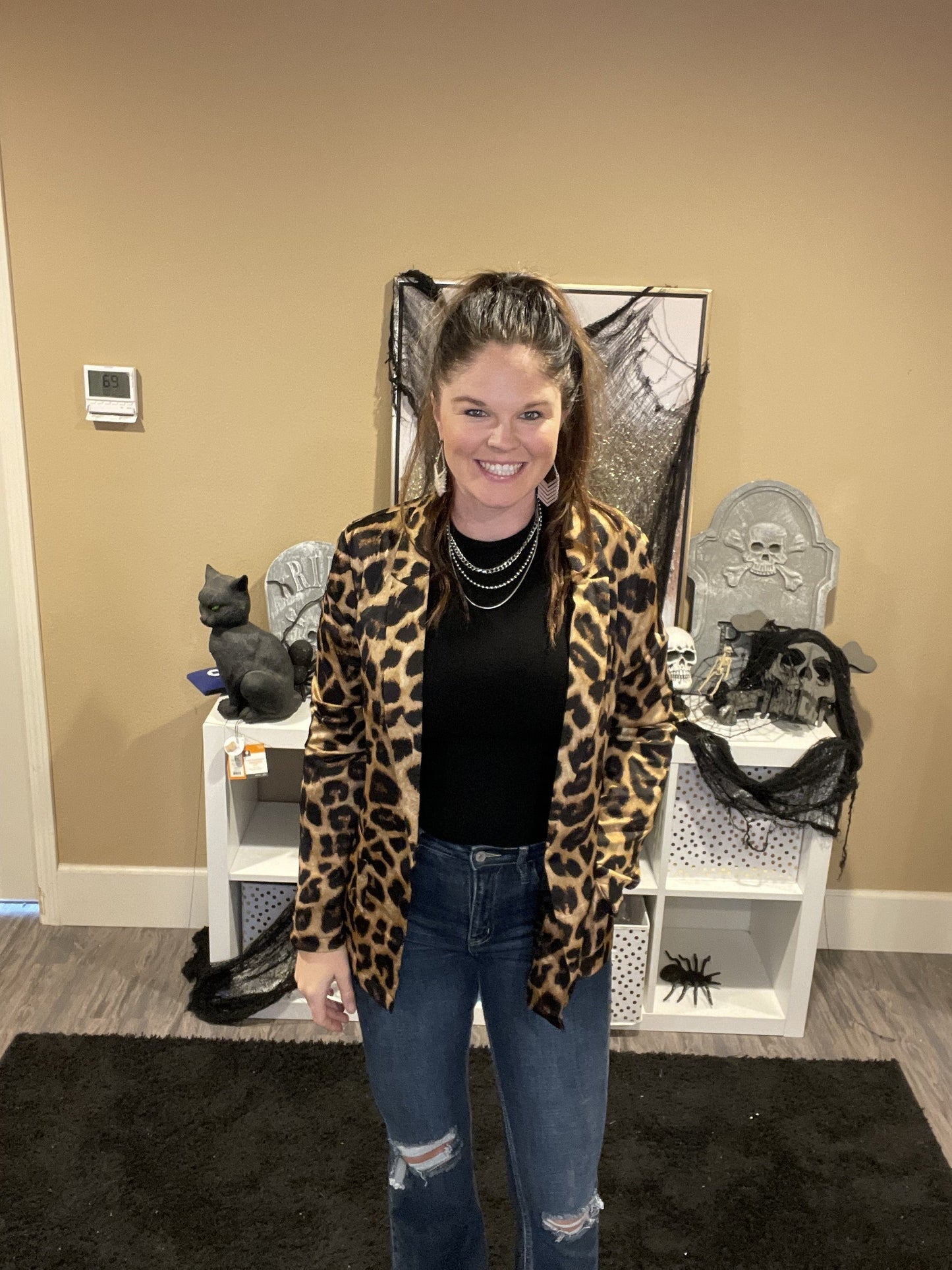 Leopard Blazer