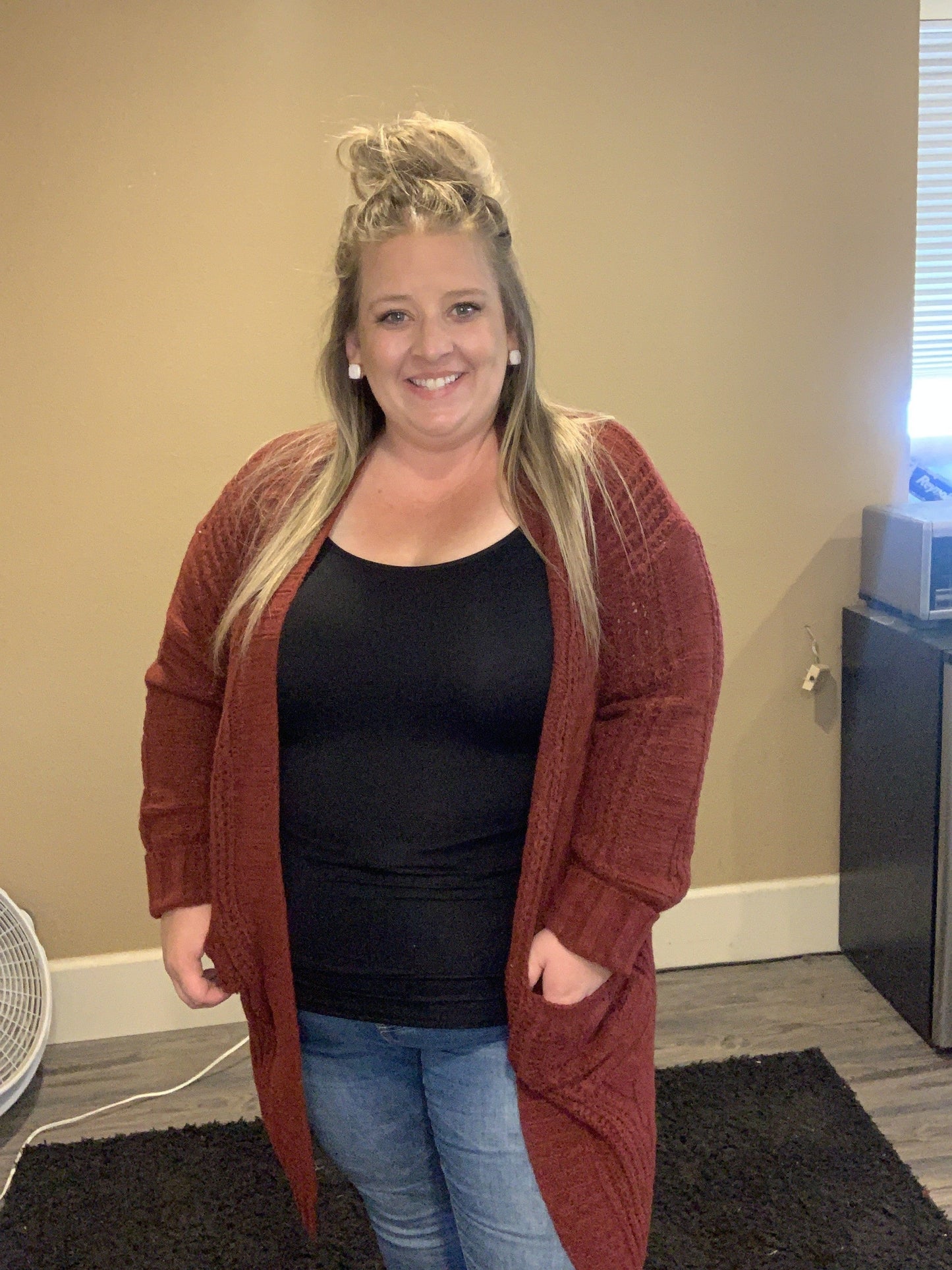 Twisted Knitted Cardigan