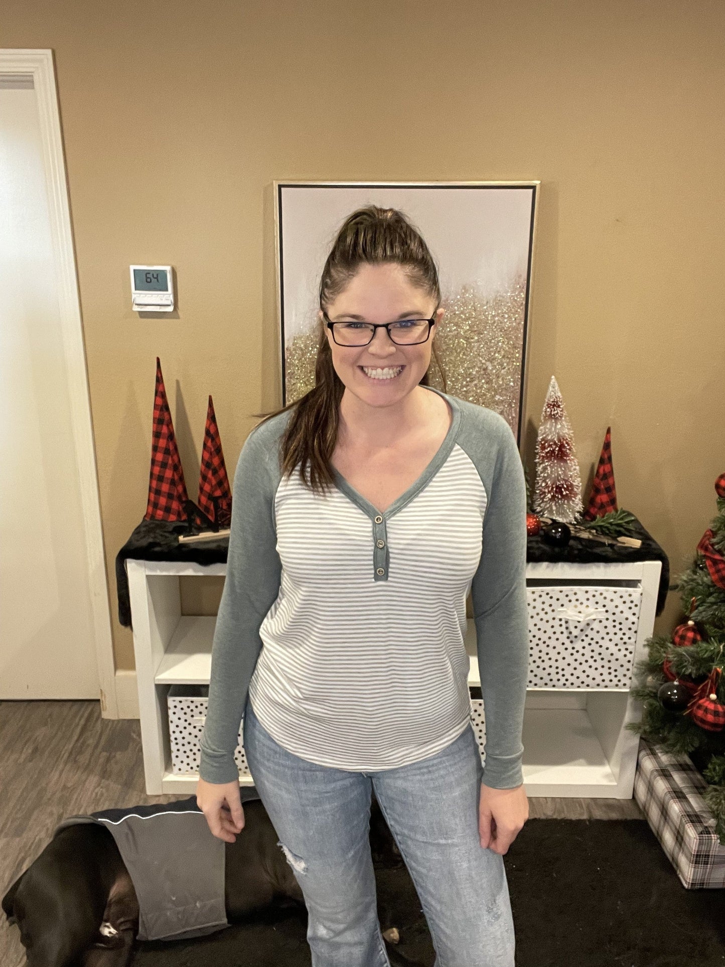 Striped Long Sleeve Top