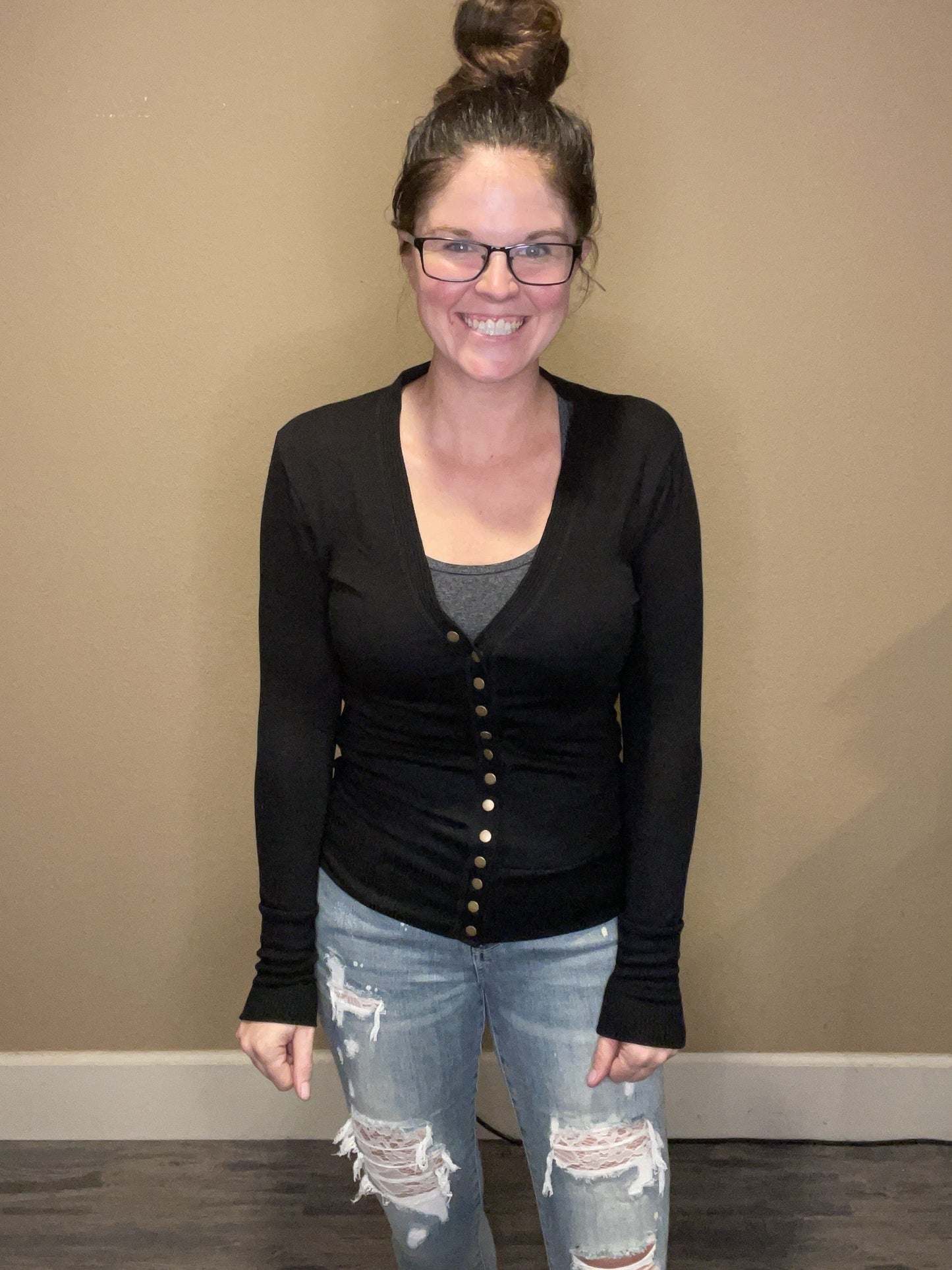 Snap Button Cardigan