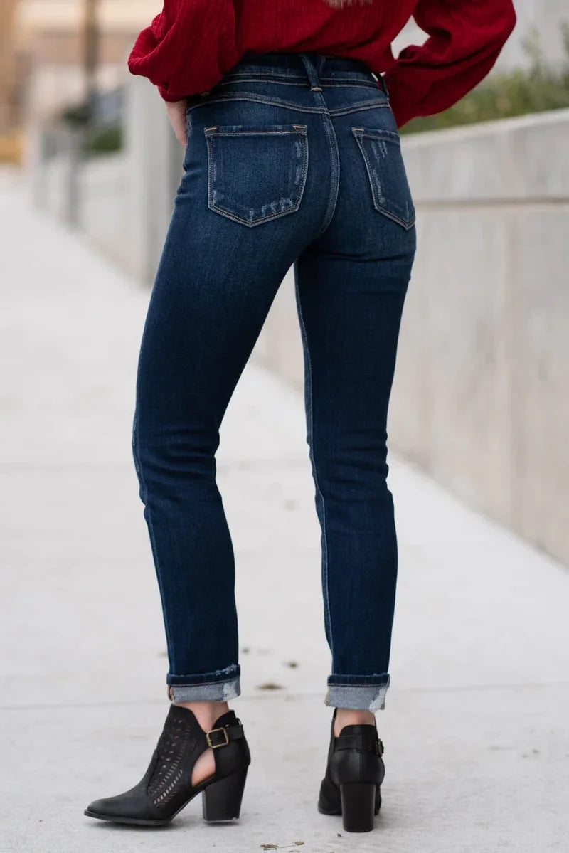 KanCan Mid Rise Tummy Control Jeans