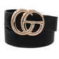 Metal Ring Leather Belts