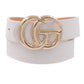 Metal Ring Leather Belts
