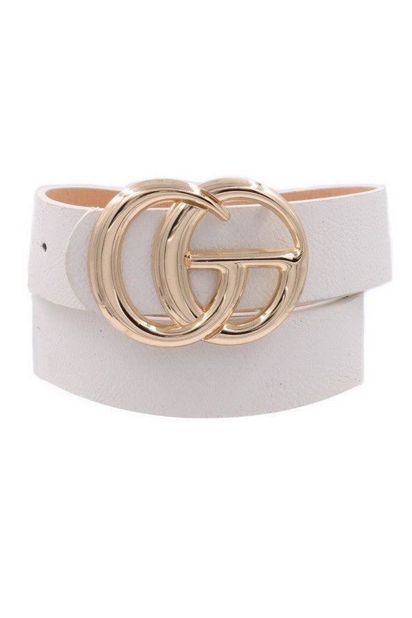 Metal Ring Leather Belts