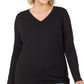 Zenana Microfiber v neck shirt