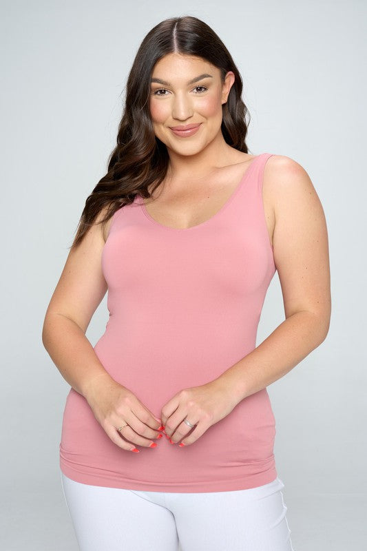 Reversible V or U Neckline Seamless Tank