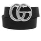 Metal Ring Leather Belts