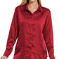 Doorbuster Deal > ZENANA SATIN DRESS SHIRT