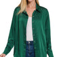 Doorbuster Deal > ZENANA SATIN DRESS SHIRT
