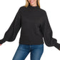 Zenana Mock Neck Sweater
