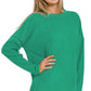 DOORBUSTER DEAL < Zenana ribbed Sweater with Pockets in 3 Colors