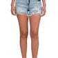Zenana Distressed Hem Denim shorts