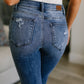 O'Hara Destroyed Straight Jeans