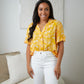Clementine Floral Button Up Blouse