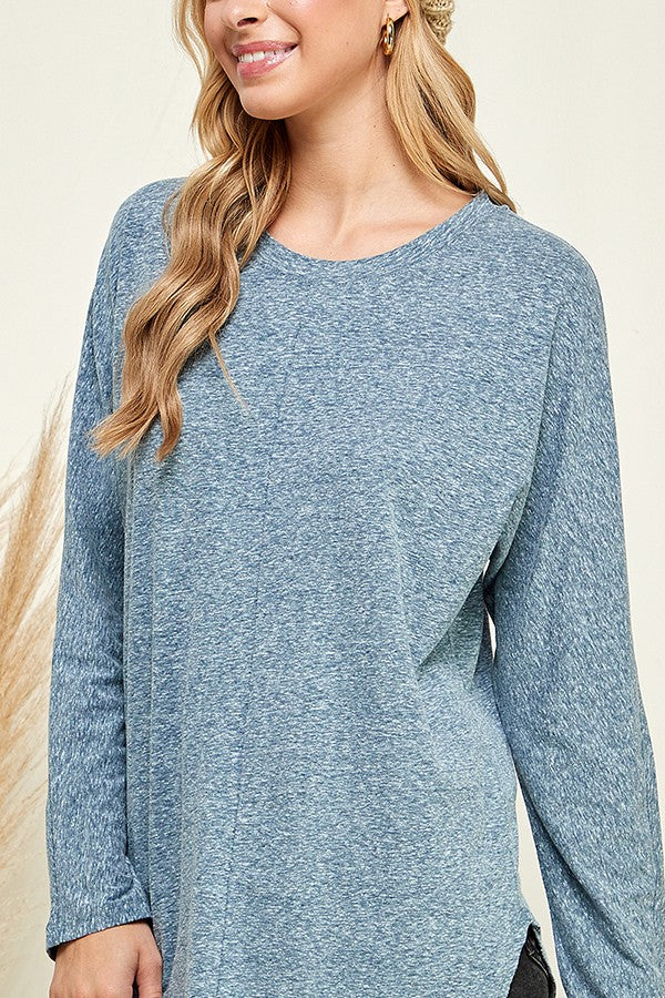 Crew Neck Dolman Sleeve Top
