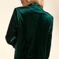 Hunter Green  Velvet Christmas Blazer