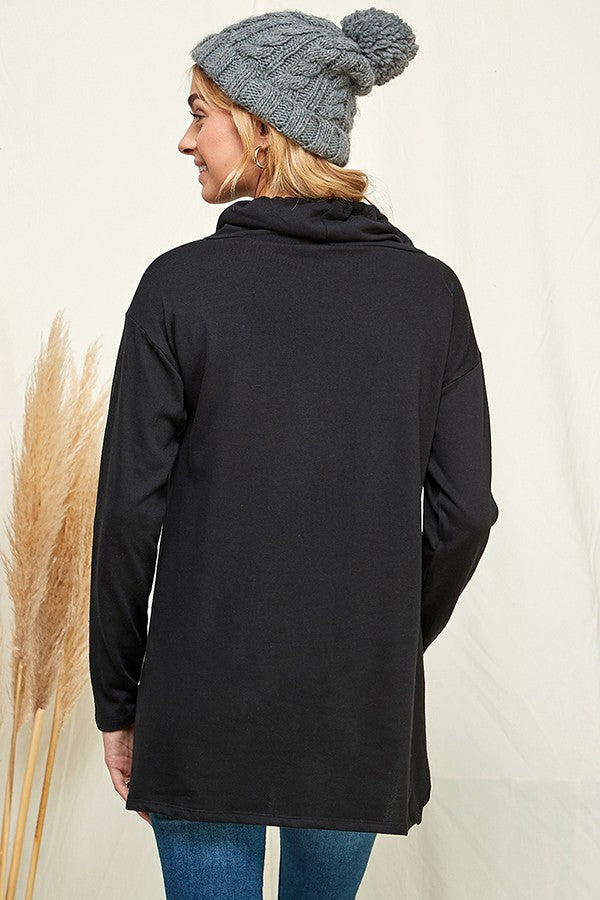 High Neck French terry Long sleeve