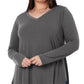 Long Sleeve V neck  Top