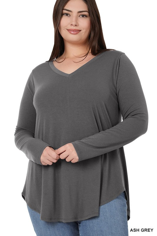 Long Sleeve V neck  Top