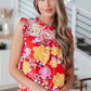 Among The Flowers Floral Top