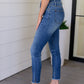 Amy High Rise tummy Control Top Side Slit Skinny Jeans
