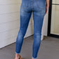 Amy High Rise tummy Control Top Side Slit Skinny Jeans