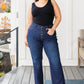 Judy Blue Arlo High Rise Button-Fly Straight Jeans