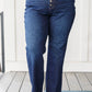 Judy Blue Arlo High Rise Button-Fly Straight Jeans