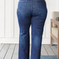 Judy Blue Arlo High Rise Button-Fly Straight Jeans