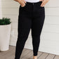 Audrey High Rise  Tummy Control Top Classic Skinny Jeans in Black