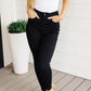 Audrey High Rise  Tummy Control Top Classic Skinny Jeans in Black