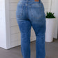 Beatrice High Rise Tummy Control Top Release Hem Slim Bootcut Jeans