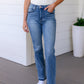 Beatrice High Rise Tummy Control Top Release Hem Slim Bootcut Jeans