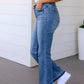 Beatrice High Rise Tummy Control Top Release Hem Slim Bootcut Jeans
