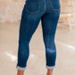 Bette Mid Rise Vintage Cuffed Skinny Capri