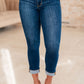 Bette Mid Rise Vintage Cuffed Skinny Capri
