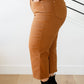 Briar High Rise Control Top Wide Leg Crop Jeans in Camel