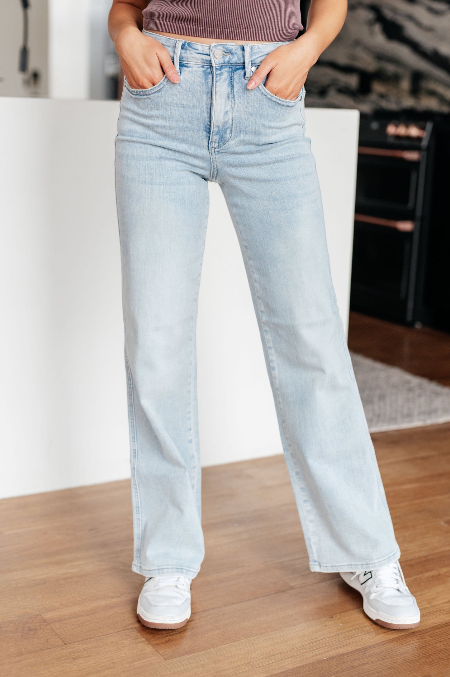 Judy Blue  Brooke High Rise TUMMY Control Top Vintage Wash Straight Jeans