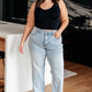 Judy Blue  Brooke High Rise TUMMY Control Top Vintage Wash Straight Jeans
