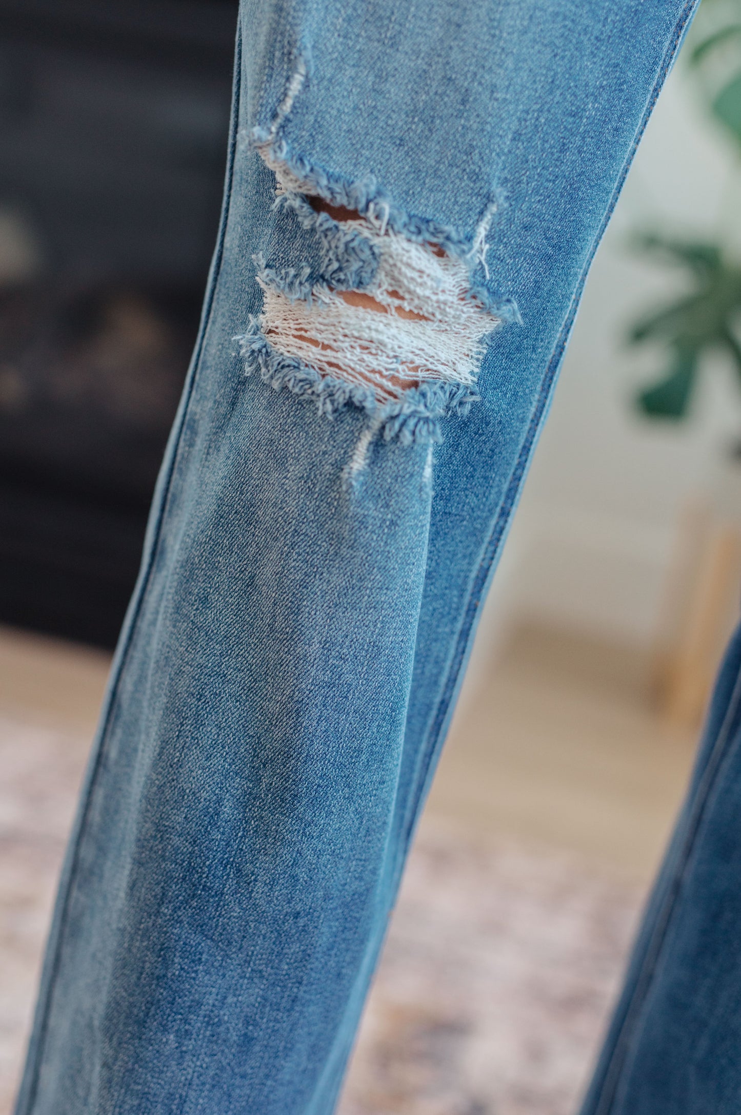 Judy Blue Carrie High Rise  Tummy Control Top 90's Straight Jeans