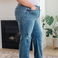 Judy Blue Carrie High Rise  Tummy Control Top 90's Straight Jeans
