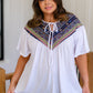 Casually Boho Keyhole Neckline Top