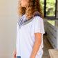 Casually Boho Keyhole Neckline Top
