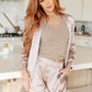 Pearl Diver Layering Top in Beige