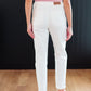 Charlene High Rise Contrast Thread Jogger in Ecru
