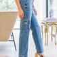 Clarissa High Rise Wide Leg Cargo Jeans