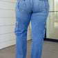 Clarissa High Rise Wide Leg Cargo Jeans